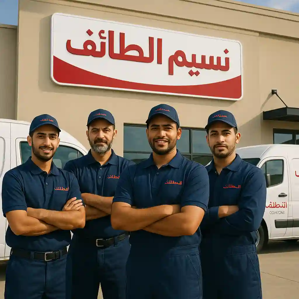 فريق صيانة المكيفات في شركة نسيم الطائف